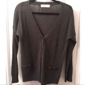 Mohair Feel Grey Zara Cardigan